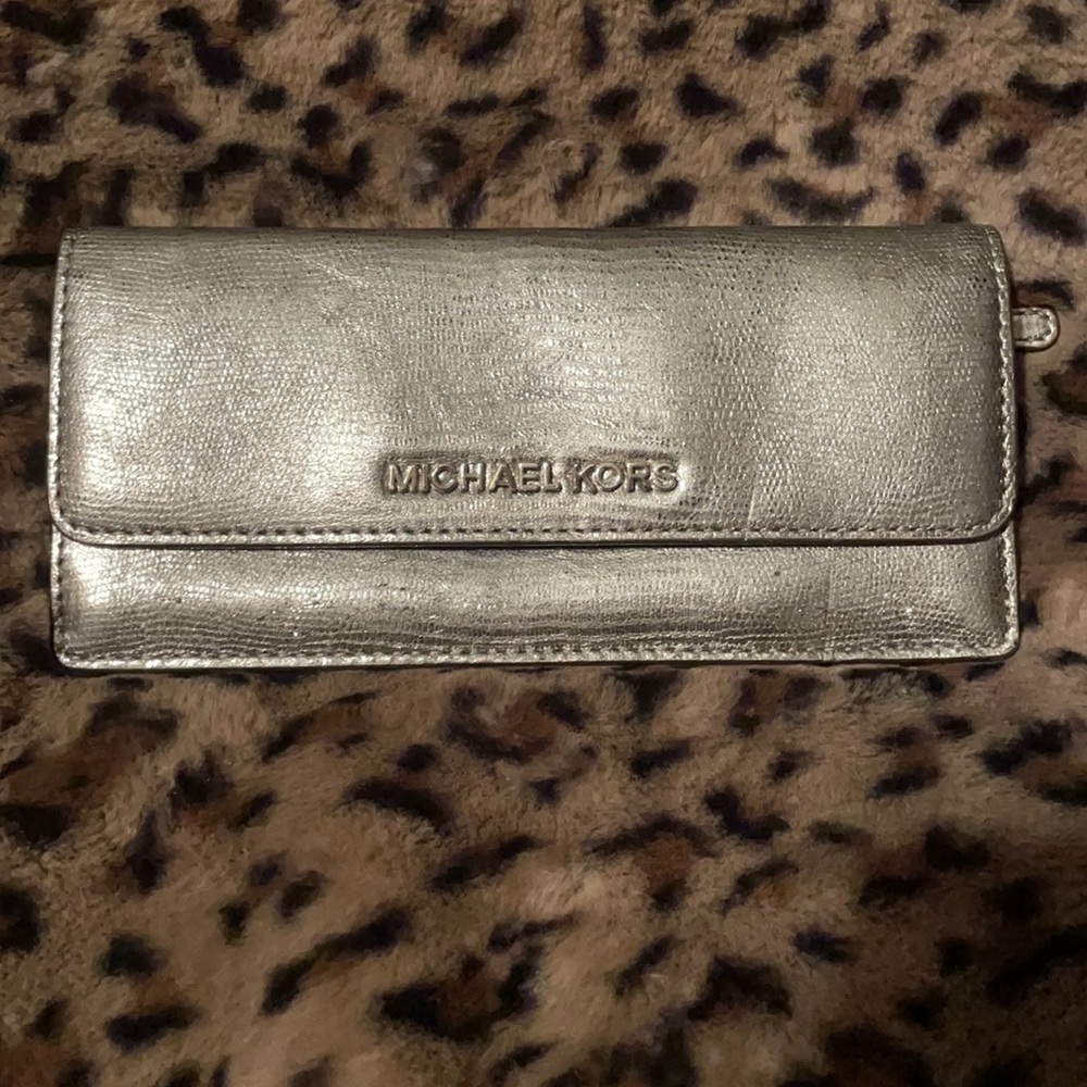 Silver Michael Kors wallet